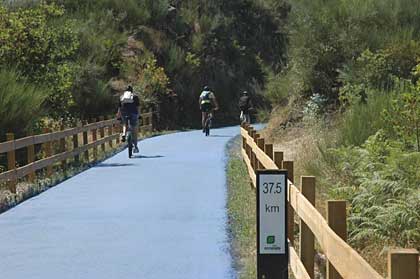 Ecopista do Dão, andar de bicicleta